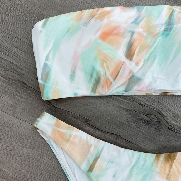☀️RI CURL☀️ DYE DREAM BANDEAU DYE DREAM MEDIUM FRENCH BIKINI SET - Picture 8 of 14